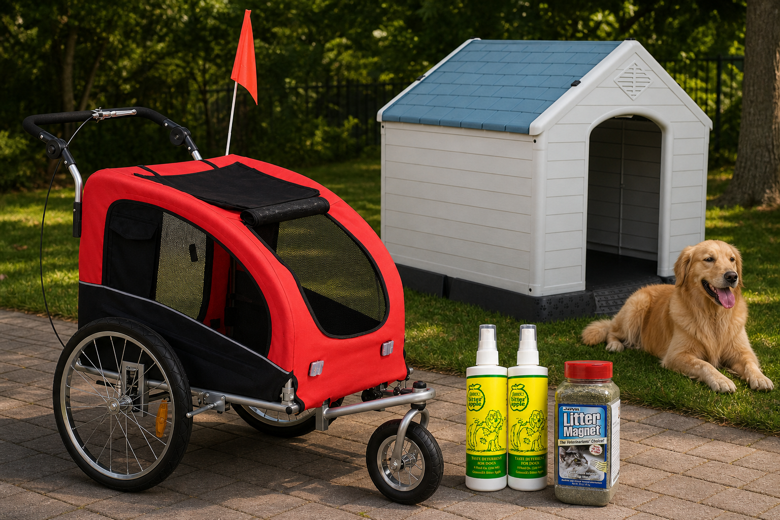 Does Your Dog Actually Need an Outdoor House, a Bike Trailer, or Both? A Practical Guide for Active Dog Owners