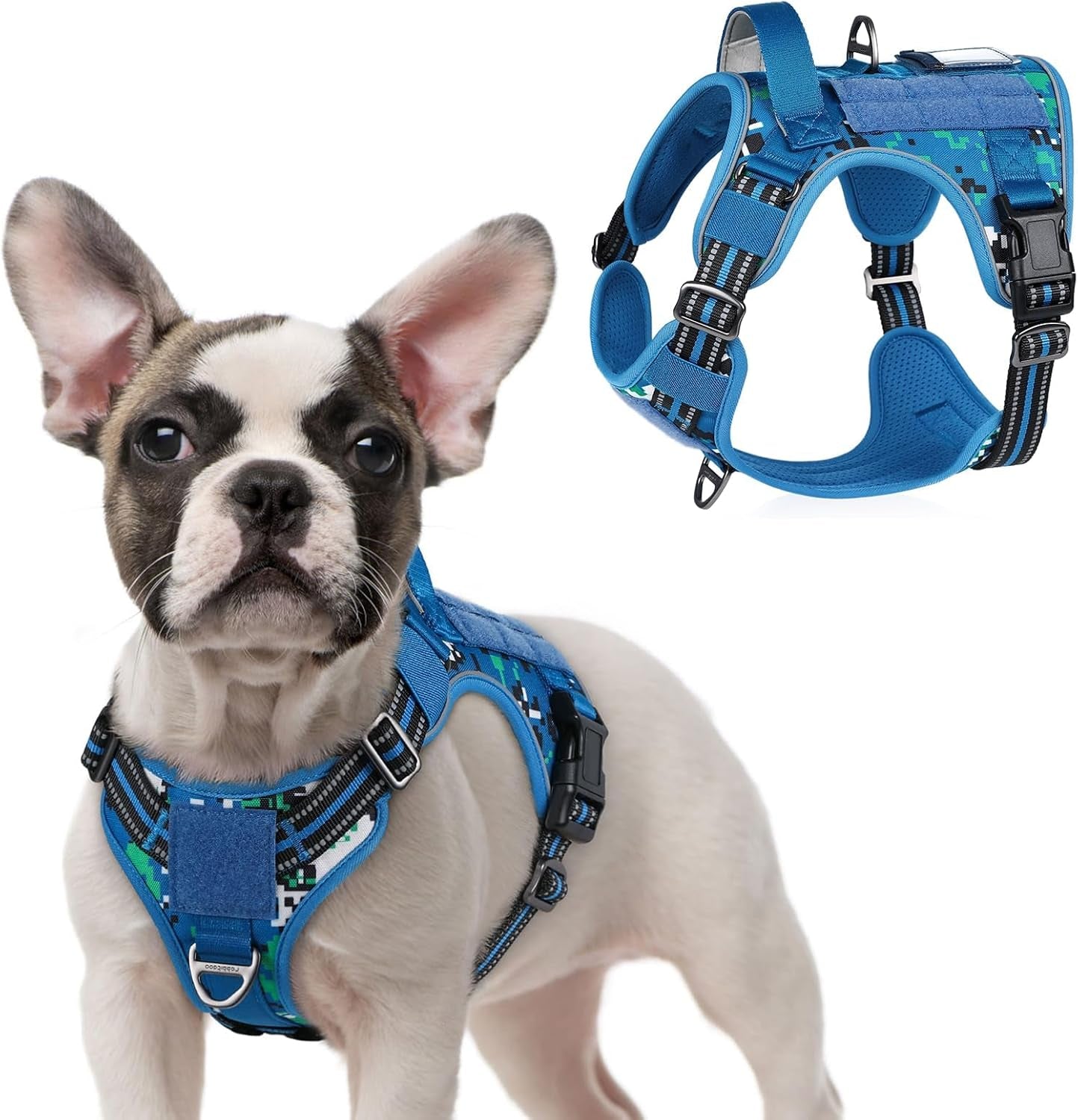 No-Pull Tactical Dog Harness MOLLE Vest for Medium & Large Dogs