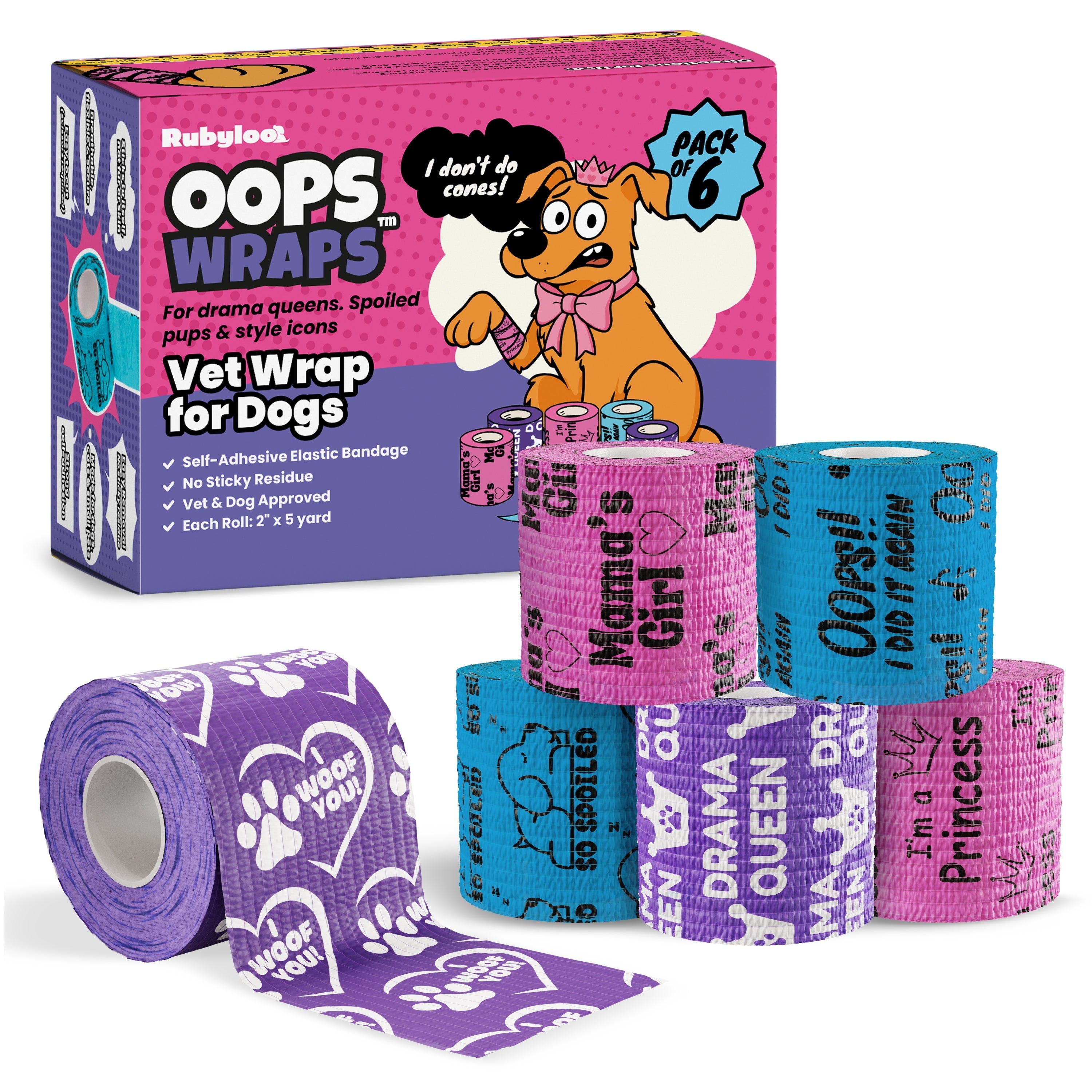 Oops Wraps Non-Stick Wrap for Dogs