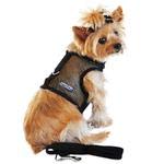 DOGGIE DESIGN Cool Mesh Dog Harness - Solid Black