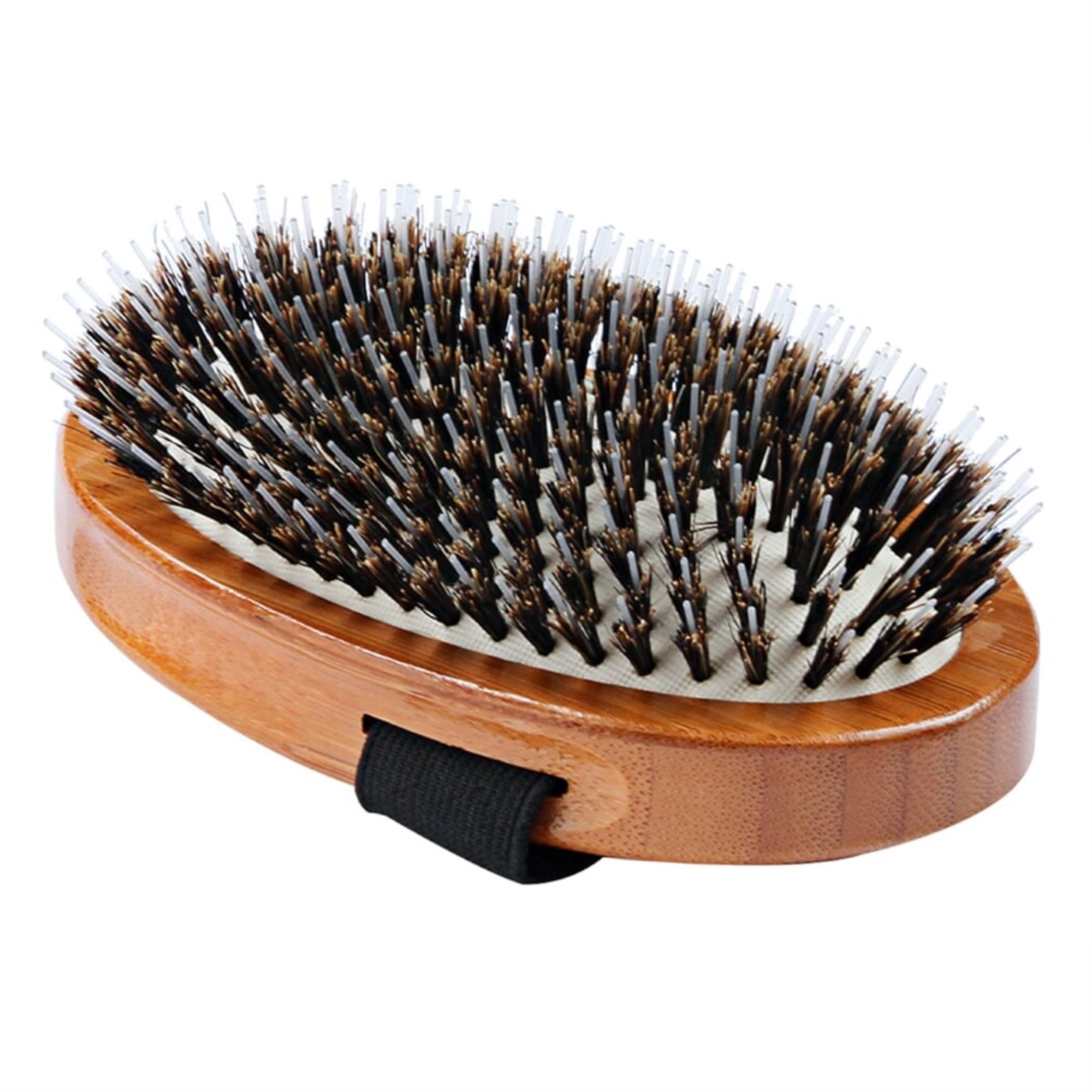 Bass Brushes Shine & Condition Pet Brush (Palm Style /Dark Finish)