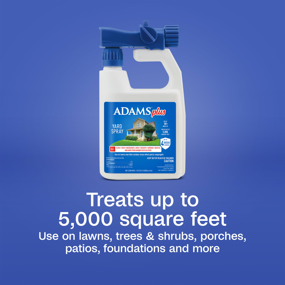 Adams Complete Indoor & Outdoor Flea Treatment System for XLarge Dogs 61–150 lbs Bundle