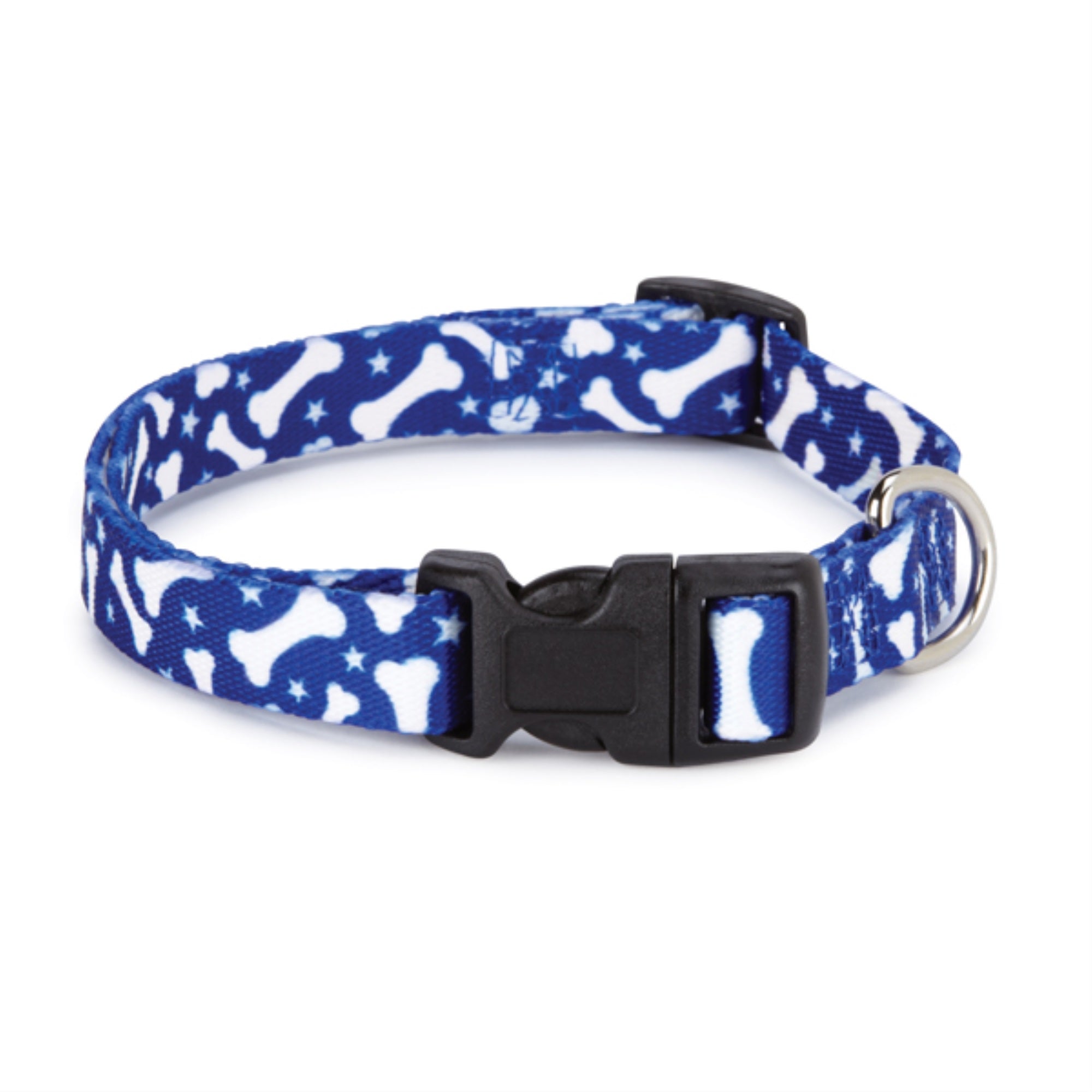 Casual Canine Patterns Collar Bone 1420In Blue