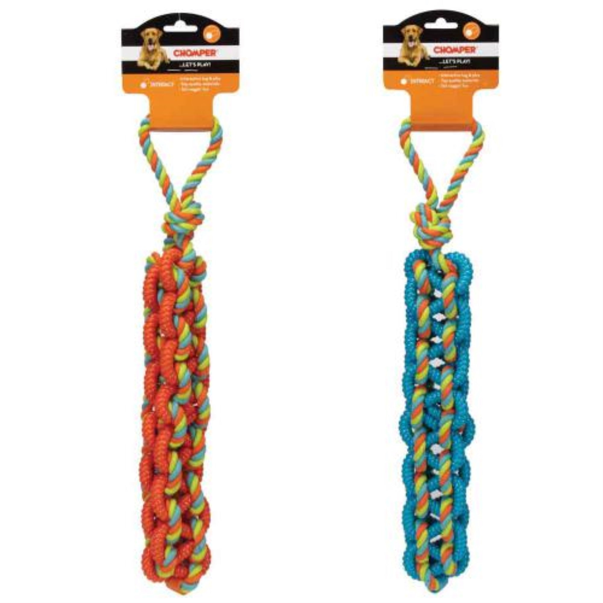 Chomper Braided Tpr Rope Tug