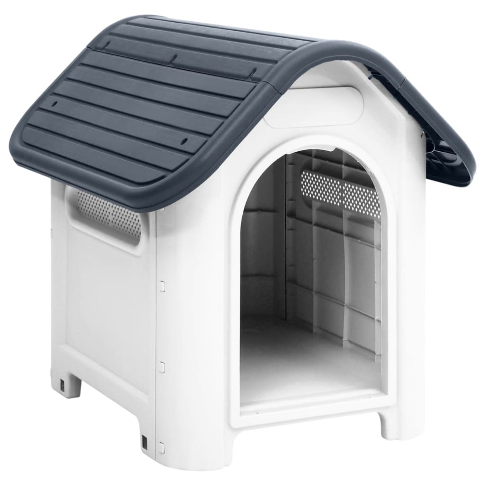 Vidaxl Dog House Gray 23.2Inch X29.5Inch X26Inch  Polypropylene