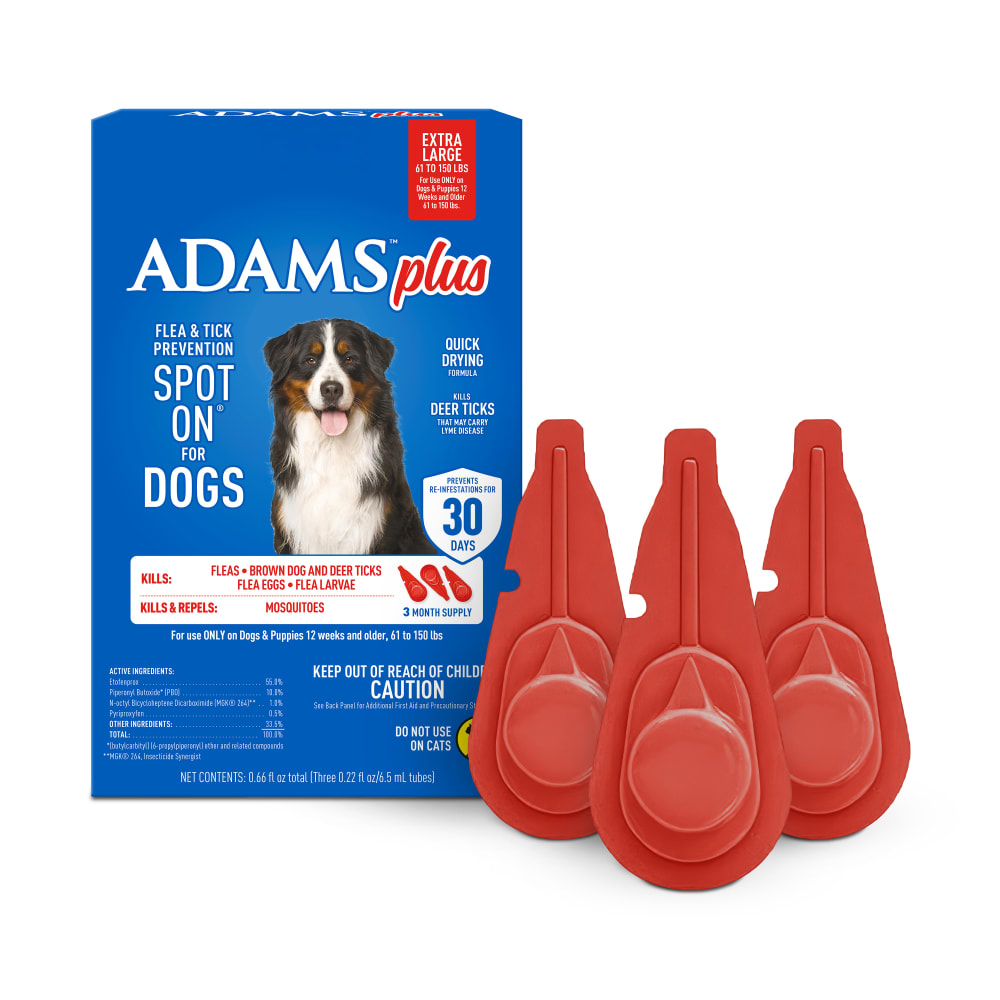Adams Complete Indoor & Outdoor Flea Treatment System for XLarge Dogs 61–150 lbs Bundle