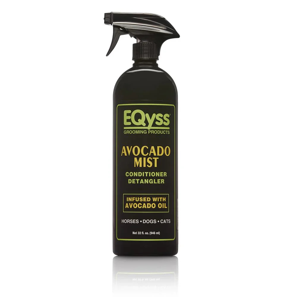 EQyss Avocado Mist Conditioner Spray 32oz. Horse Detangler Shine Reduce Breakage