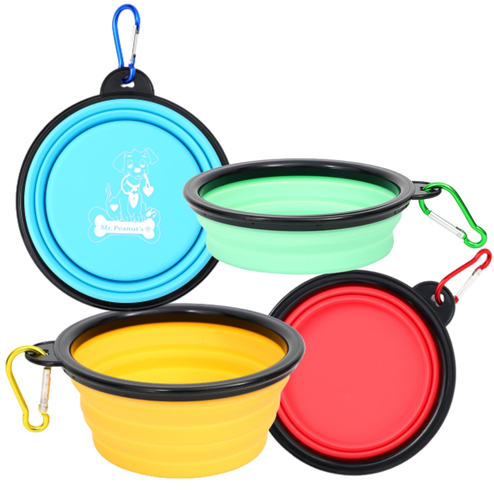 Collapsible Silicone Travel Bowls - 12oz