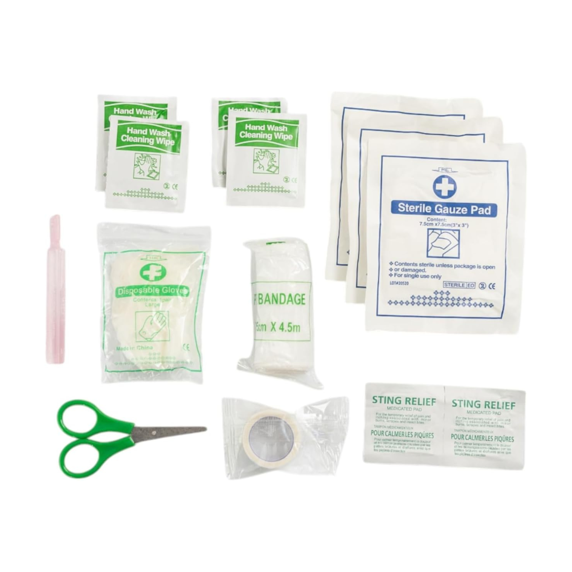 19-Piece Pet Travel First Aid Kit with Carabiner
