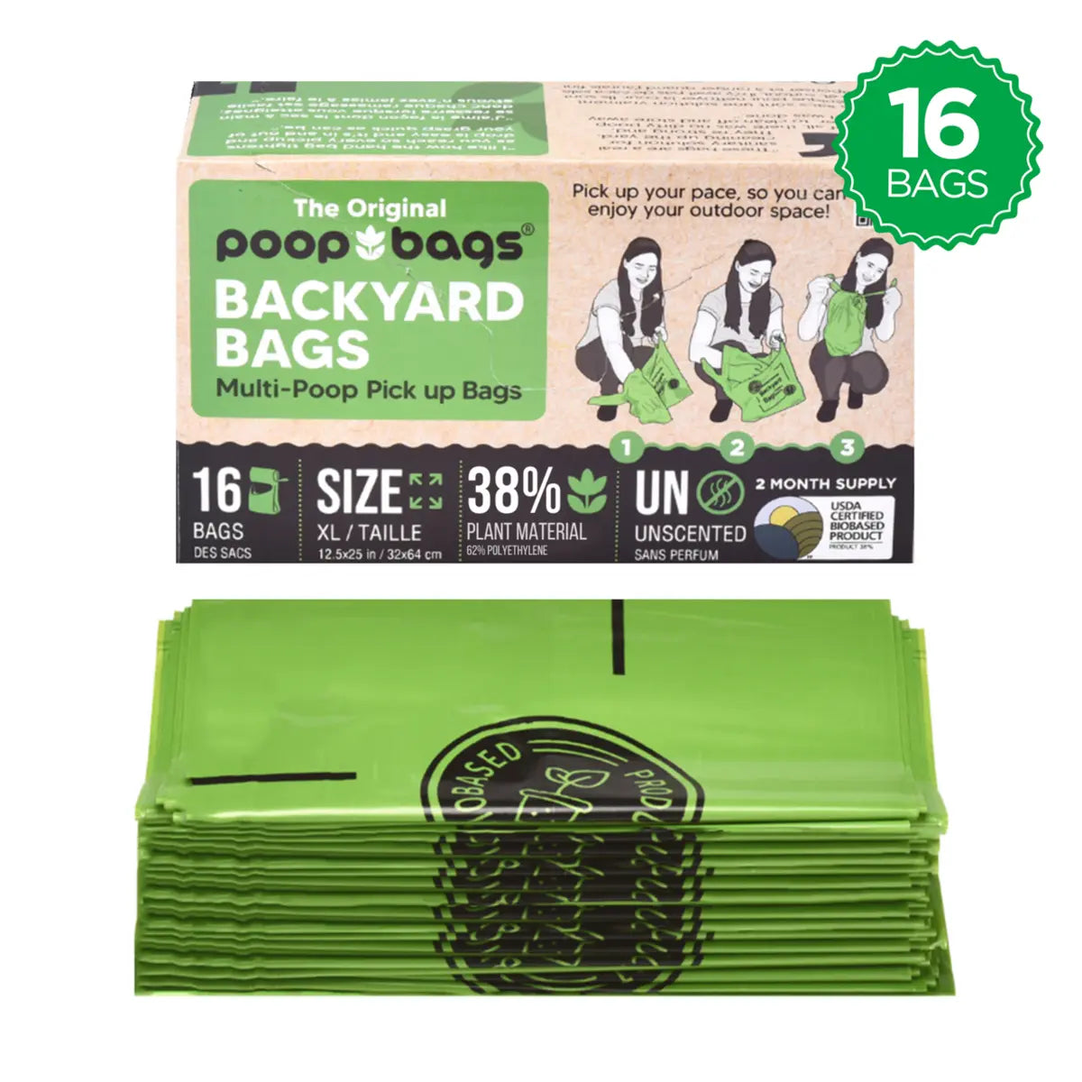 Backyard Multi Pick-up Poop Bags