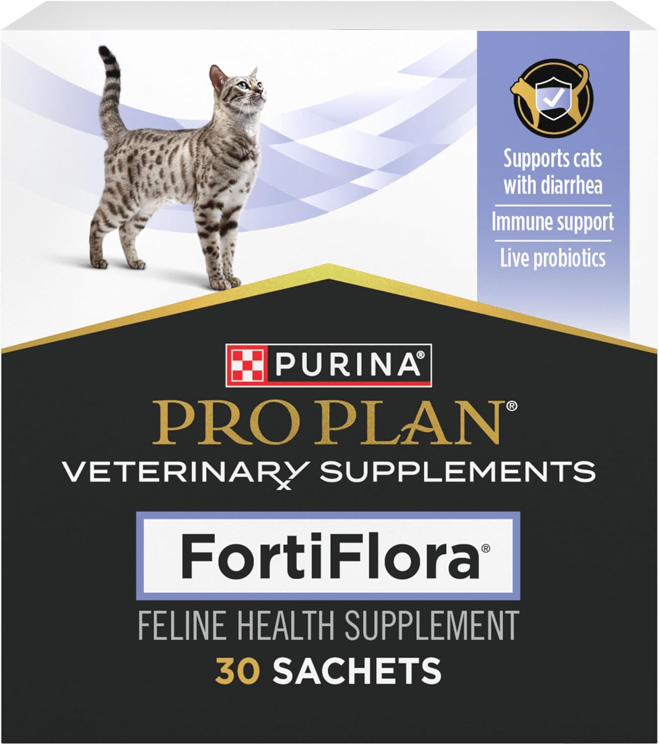 Purina Pro Plan FortiFlora Cat Probiotic – 30 Sachets | Digestive Support