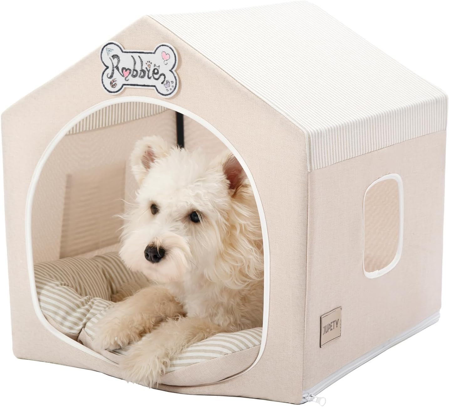 Indoor Dog House Tent Bed Soft Washable Foldable Cave For Small and Medium Dogs