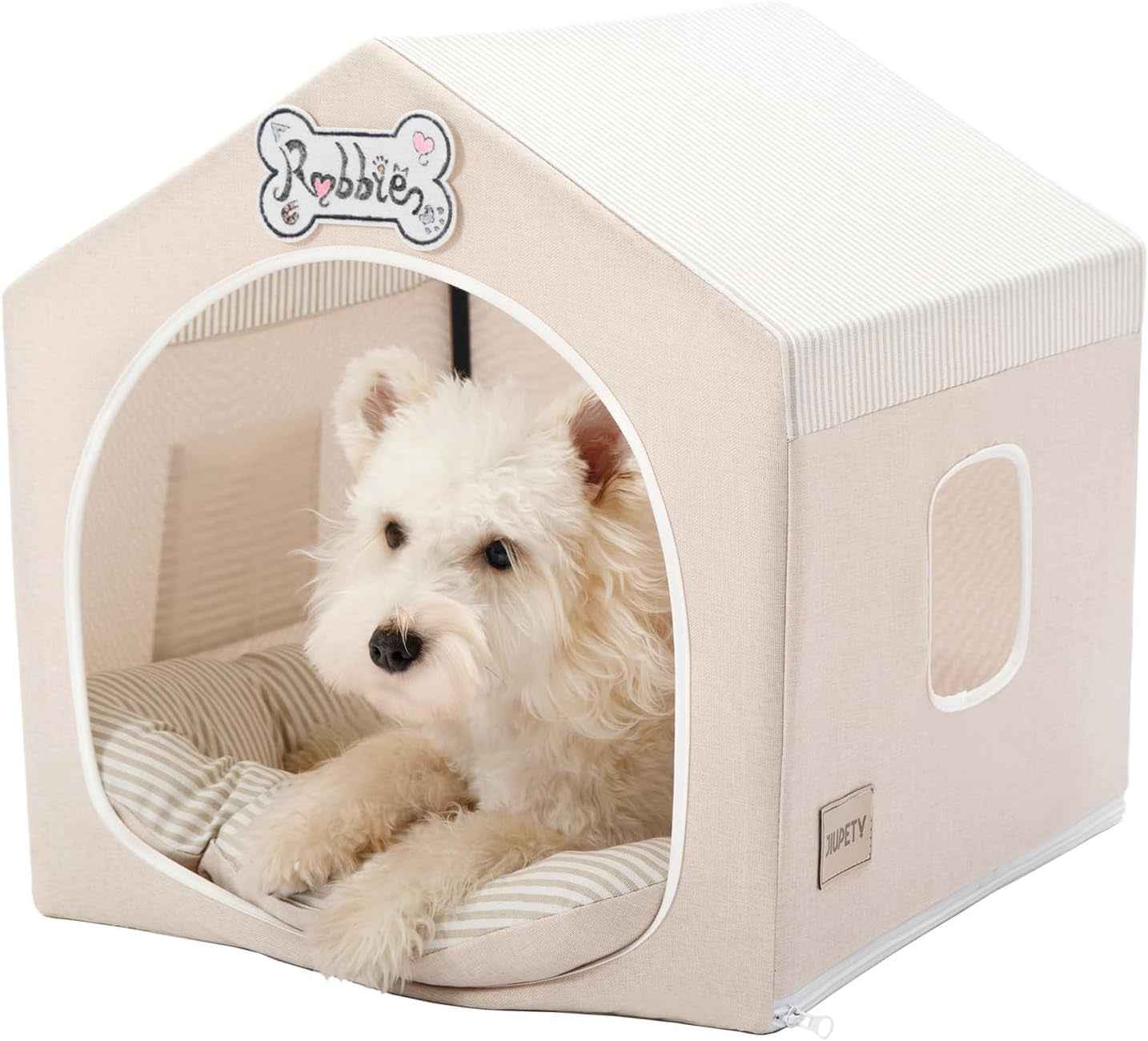 Indoor Dog House Tent Bed Soft Washable Foldable Cave For Small and Medium Dogs