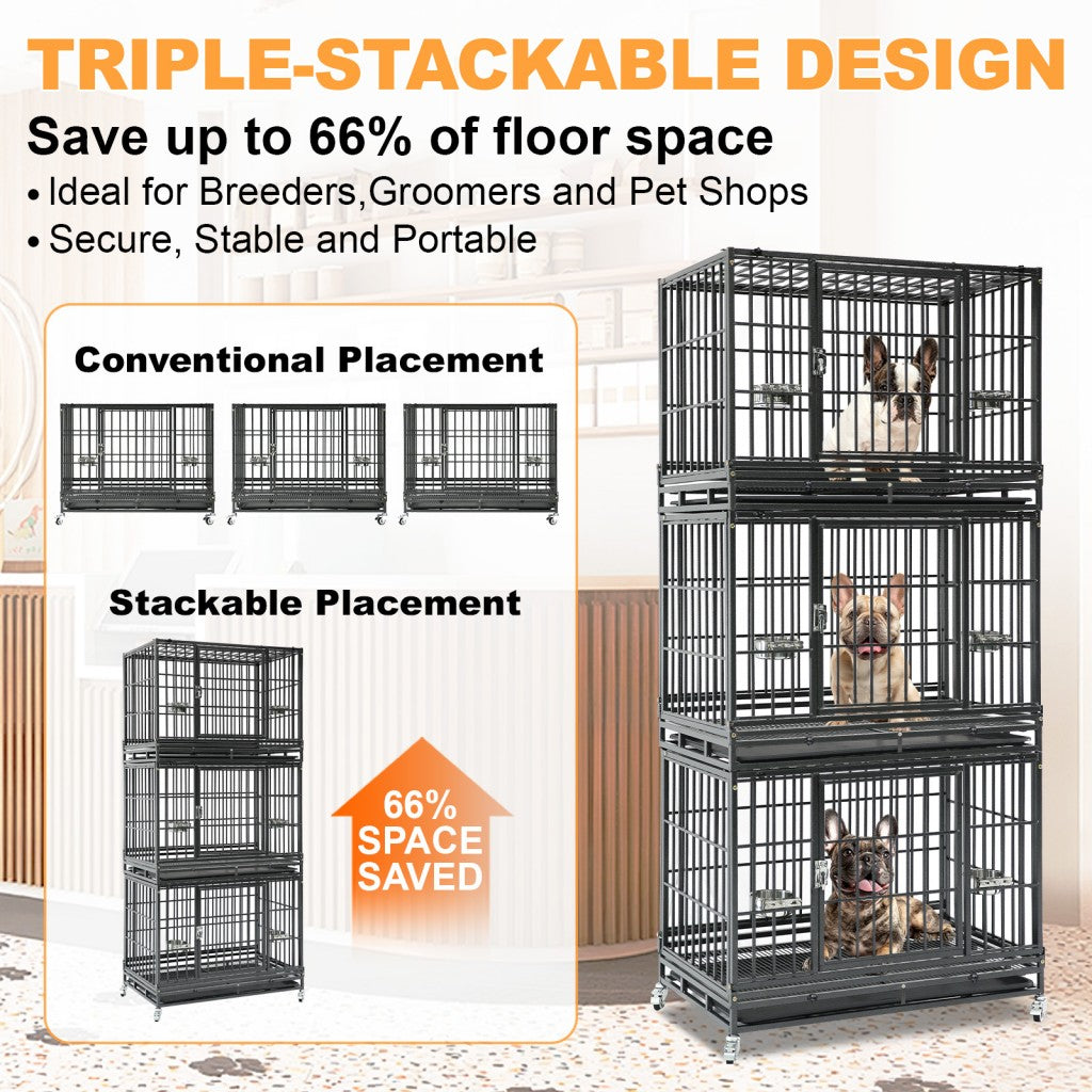37 Stackable Heavy Duty Dog Crate 371D07