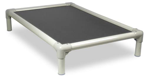 Kuranda Chewproof Bed - Almond PVC - 25'' x 18'' - Cordura Nylon - Smoke