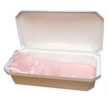 Newnak'S Pet Casket-Pet Casket White/Pink (3 Sizes) Standard (Medium)