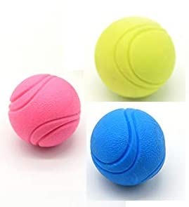 Rvpaws Solid Rubber Dog Balls,DogS Solid Rubber Bouncy Ball Bite Resistant And Indestructible Dog Training Ball,Pet Solid Rubbe