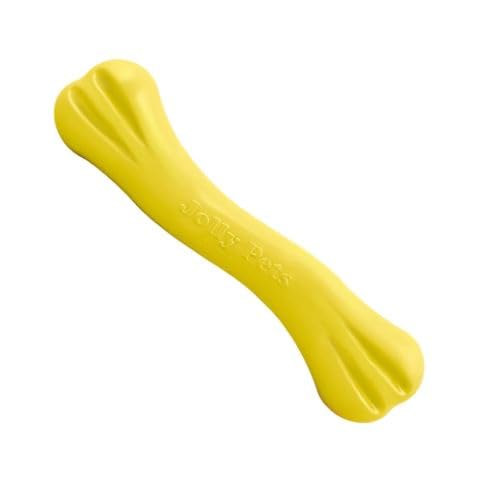 Jolly Pets 3 Pack of Jolly Bones, Yellow, Small 6-Inch
