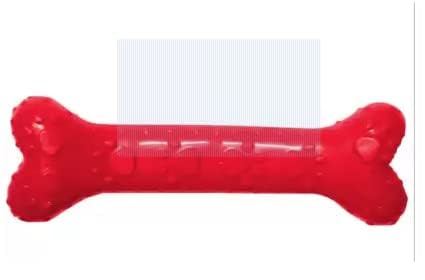 Rvpaws Durable NonToxic 5 Inches Long Rubber Hard Spiked Pet Chew Bone Toy Ideal For Teething, Chewing And Fetching Dogs & Pupp