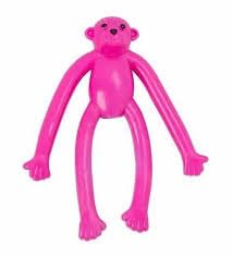 Bohobark Pet Squeaky Monkey Sounds Latex Puppy Toy Game For Dogs 1 Piece (Color May Vary)