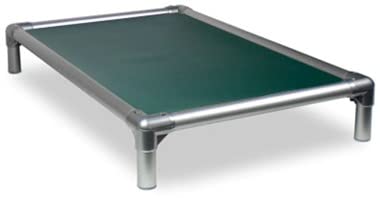 Kuranda Chewproof Bed - Silver Aluminum - 25'' x 18'' - Cordura Nylon - Forest