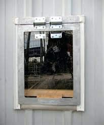 Gun Dog House Door | Heavy Duty Dog Door | Chew Proof, Weather Tight, Energy Efficient | Metal Dog Door | Dog Size 20-120 Lbs |