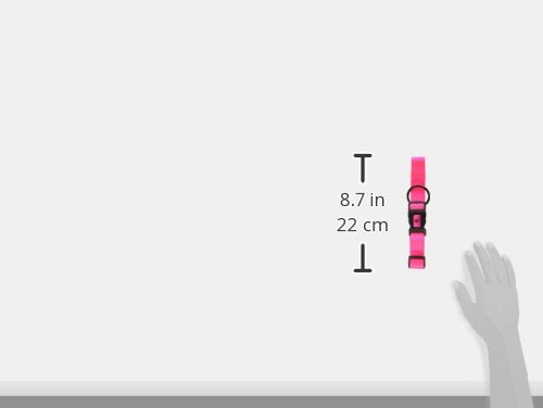 Hamilton Adjustable Nylon Dog Collar, Hot Pink, 1' X 18-26'