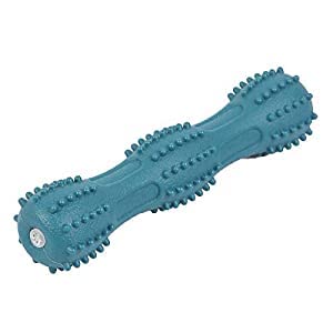 Pet Believe Dog Natural Rubber Teething And Training Chew Stick Squeaky Bar Stick Play Toy For Dogs And Puppies (Blue)