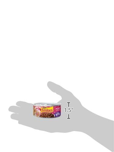 Purina Friskies Wet Cat Food, Meaty Bits With Beef in Gravy - (Pack of 24) 5.5 oz. Cans