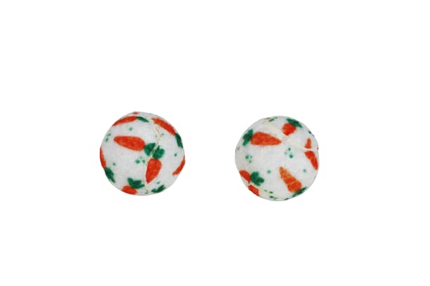 Midlee Mini Easter Carrot Dog Tennis Balls