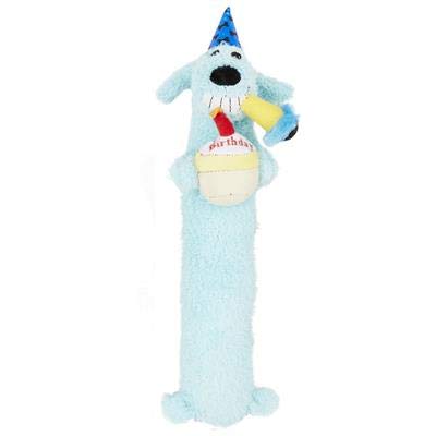 Multipet Happy Birthday Dog Loofa Toy (Blue)