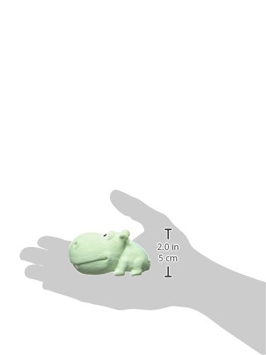Multipet Mini Latex Animal Hippo Dog Toy, 3.5''