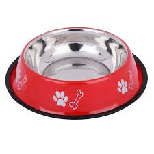 Pet & Vet Stainless Steel Printed Pet Bowl,1800Ml, [Cat,Dog] [Colour May Varry]
