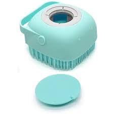 Pet And Vet Silicone Shower Scrubber GelDispenser Bath Brush For Dogs Or Cats, With Shampoo Dispenser, Made Of Silicone,Massage