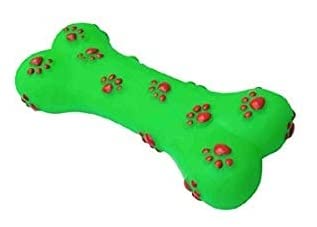 Rvpaws India Flexible Rubber Chew Bone For Puppy Teething | Dog Bone Chew Toy | Multicolor