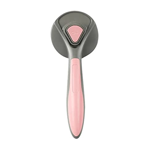 Frackson Pink Pet Comb Self Cleaning Brush Professional Grooming Brush For Dogs And Cats, Bath Cleaning Supplies, Hair Quick Cle