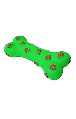Furry Critters India Flexible Rubber Chew Bone For Puppy Teething | Dog Toy | Multicolor