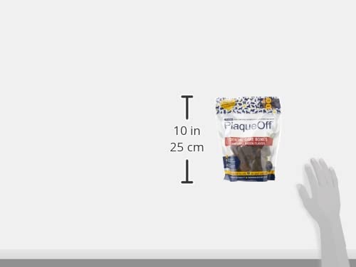 ProDen PlaqueOff System Dental Care Bones - Dog Teeth Cleaning Bones for Oral Hygiene -Medium/Large Canine Formula - Bacon Flavo