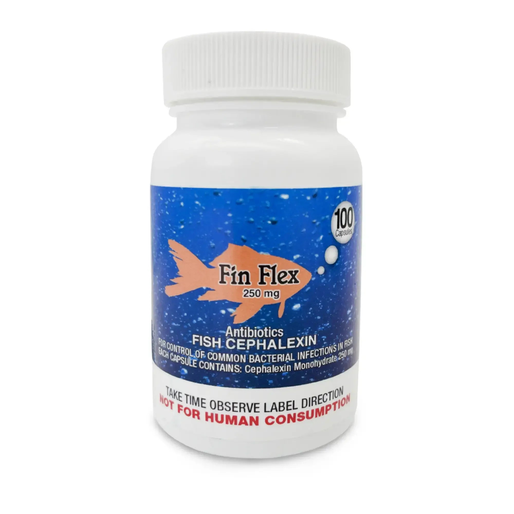Fish Ceph 250mg Capsules for Aquarium Fish – 100 Count – Water Care Support