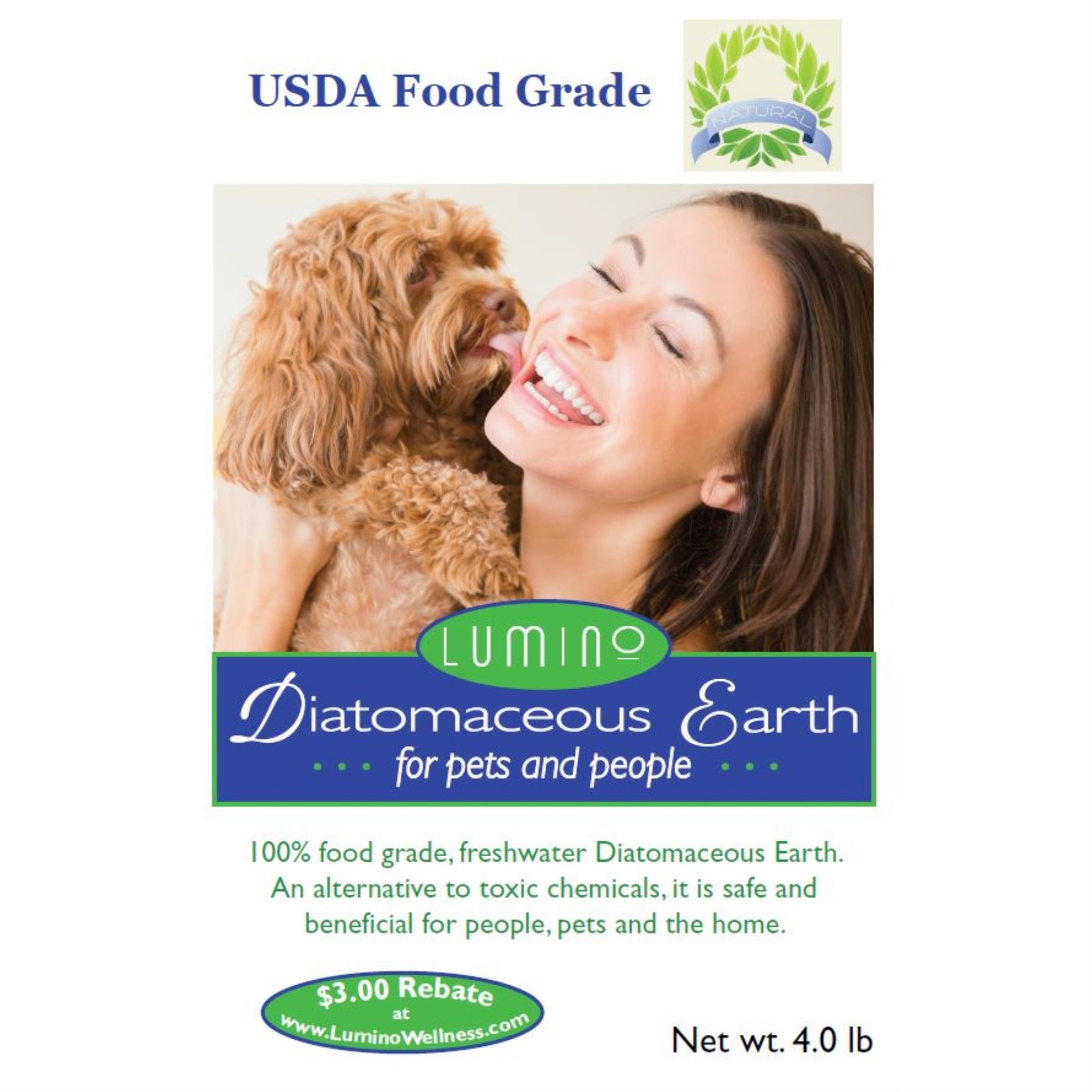 Food Grade Diatomaceous For Pets  4 Lbs