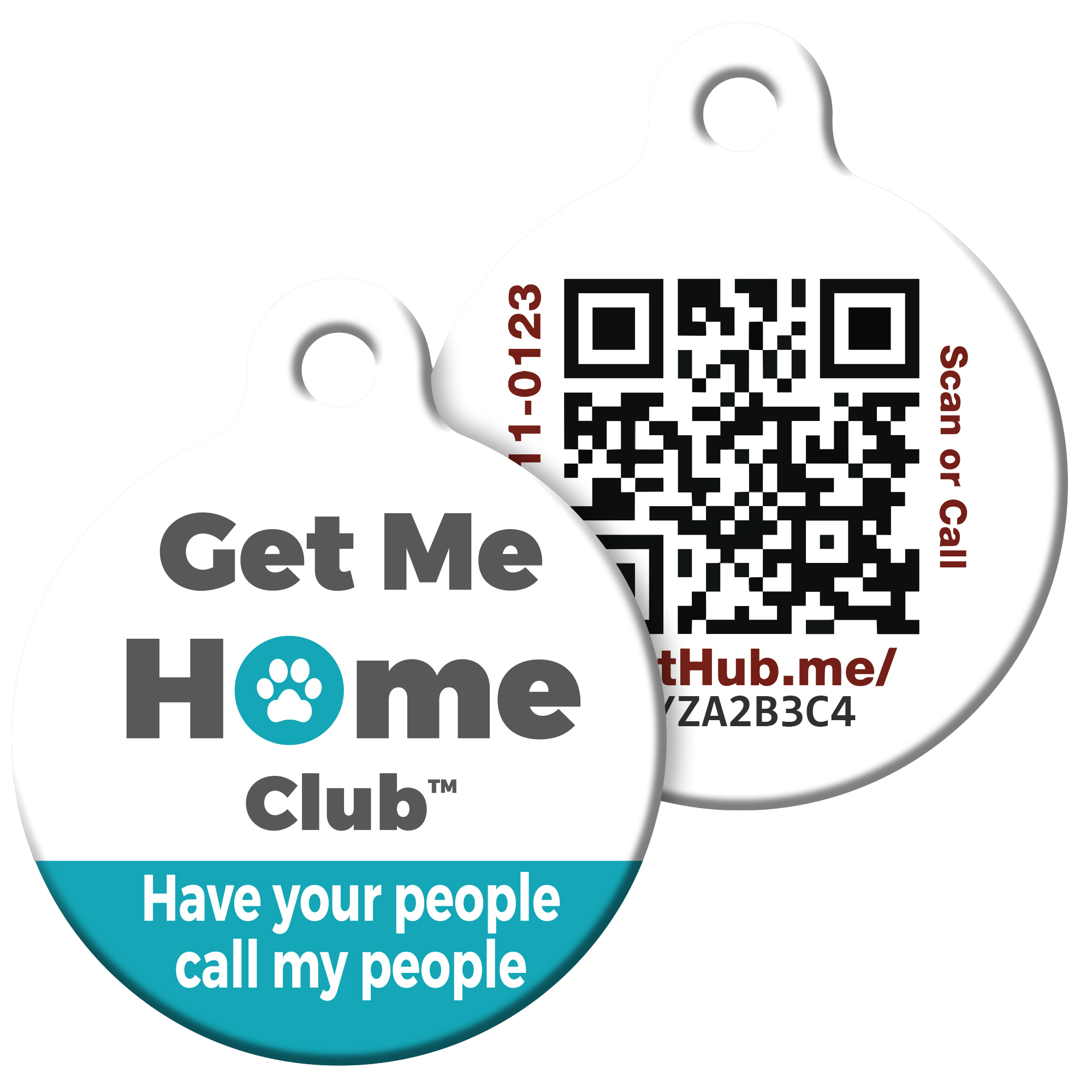 PetHub QR Pet ID Tag – Original Get Me Home Club