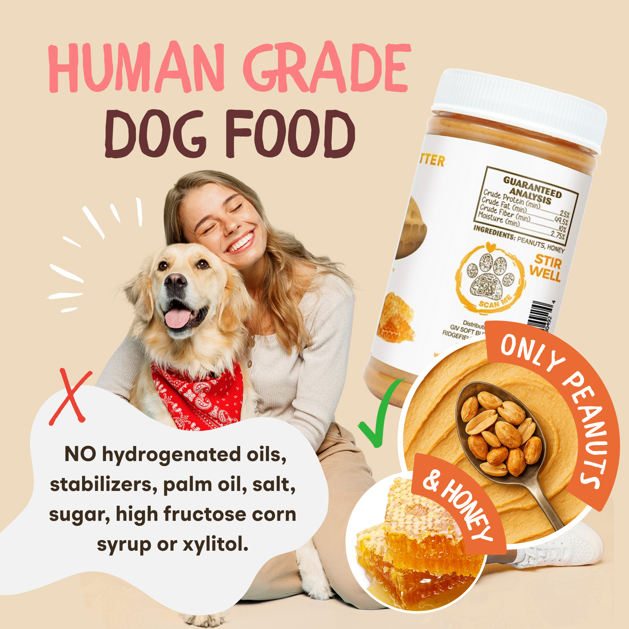Dog Peanut Butter Gift Set