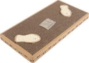 Psk Pet Mart CatS Scratch Pad Toy Set With Catnip BellBall (Multicolour)