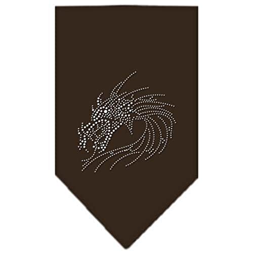 Mirage Pet Products Dragon Rhinestone Bandana, Large, Navy Blue