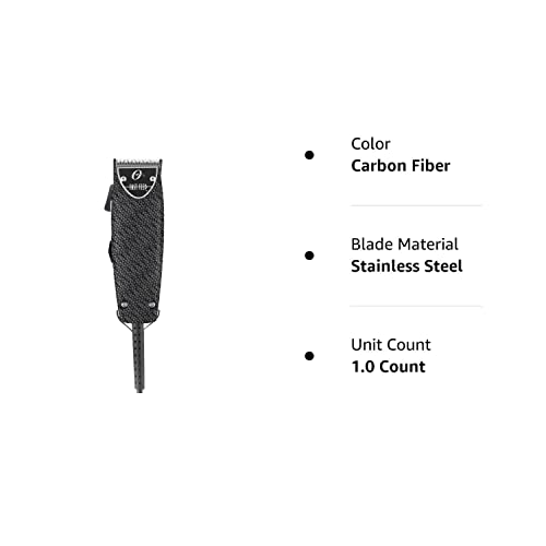 Oster Fast Feed Clipper, Adjustable Pivot Motor, Carbon Fiber, 1 Count, Alloy Steel