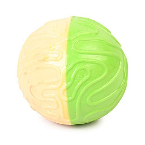 Kittupet2 Color Rubber Squeaky Ball For Dogs & Pets Rubber Chew Toy For Dog, Pack Of 1 (Color May Vary)