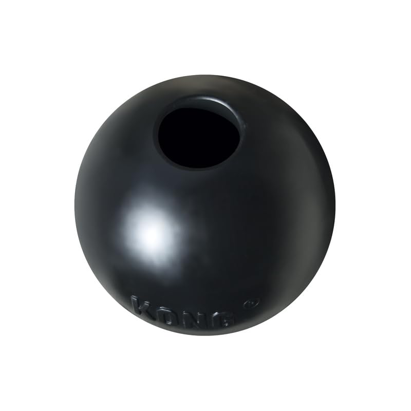 KONG Extreme Ball 2-Pack - Durable Rubber Dog Toy for Power Chewers - Tough Fetch Ball with Hole for Treats - Ideal for Training