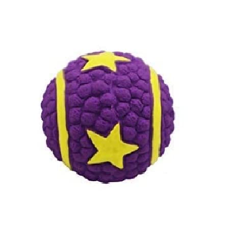 Pups&Pets Star Ball Toy Latex Material Squeaky Chew Teething Star Ball Eetoys For Dog, Puppy (Small)