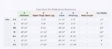 Walkabout Front Harness (Med/Large 25-32