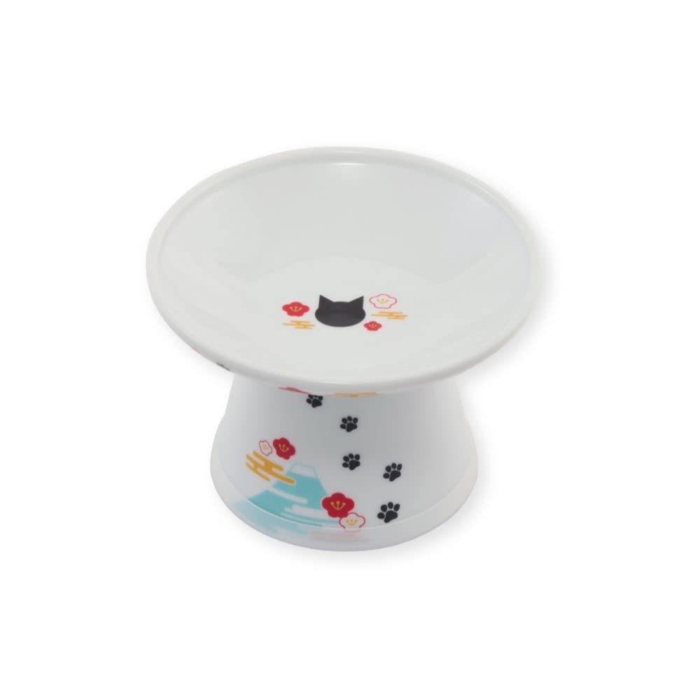 Necoichi Elevated Cat Food Bowl Series (Extra Wide Fuji)